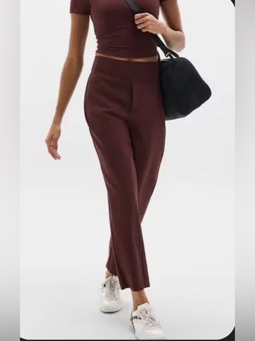 ATHLETA Sz 22 Endless Pant in Chocolate Brown Pockets Stretchy NEW WITH TAG